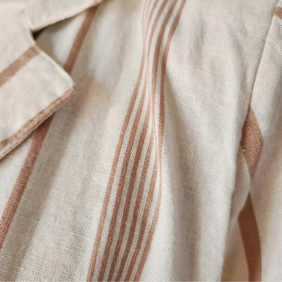 ModCloth New Opportunity Linen-Blend Blazer Jacket Stripes Plus Size 4X NWT - Picture 7 of 10